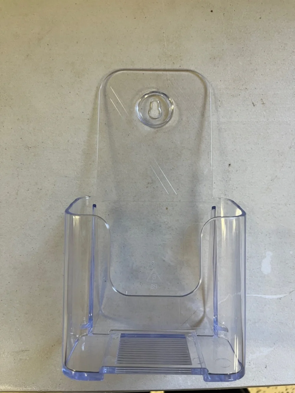 Lucite brochure holders. 3 have Wall-Mount capabilities